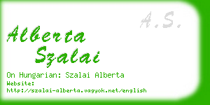 alberta szalai business card